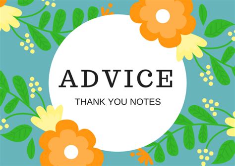 Advice Thank You Note Wording And Phrases For Greeting Cards