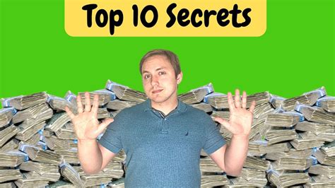 Top 10 Secrets To Become A Millionaire Youtube