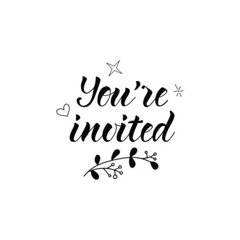 26500 You Are Invited Words Stock Illustrations Royalty Free Vector