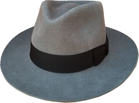 Gray Mens Wool Felt Fedora Hat Gangsters Traditional Godfather Mafia