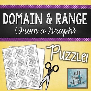 A collection of english esl worksheets for home learning, online practice, distance learning and a simple boxed worksheet to revise months of the year, days of the week and ordinal and cardinal students answer fifteen questions according to the calendar above. Domain and Range (From a Graph) Puzzle | Activities ...