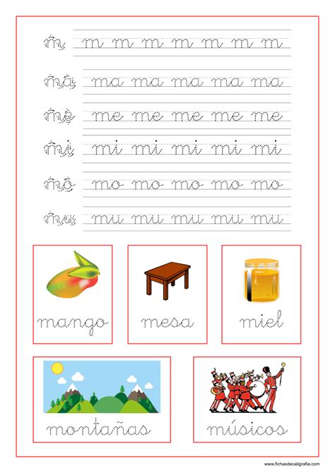 Letra M Silabas Ma Me Mi Mo Mu Letra M Preescolar Kindergarten Images