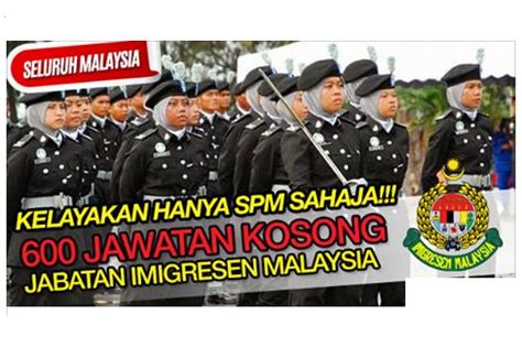 Для просмотра онлайн кликните на видео ⤵. Jawatan Kosong Pegawai Imigresen KP19 Lepasan SPM Terkini ...