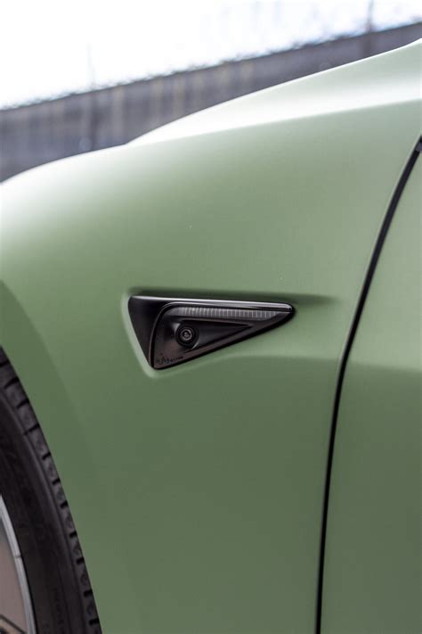 Matte Olive Green Tesla Model 3 Color Change Project Bulletproof Auto Spa