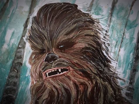 Chewbacca Painting By Joel Tesch Fine Art America