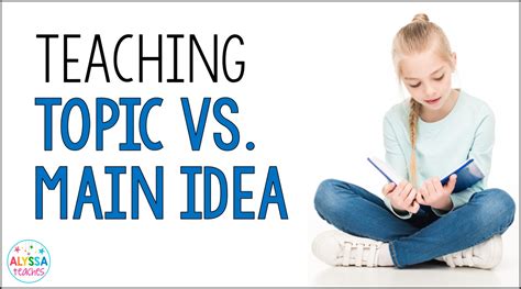 Teaching The Difference Between Topic And Main Idea Alyssa Teaches