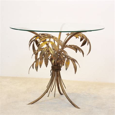 Hollywood Regency Gilt Palm Tree Coffee Table By Hans Kögl Germany