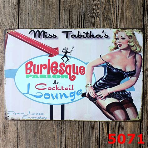 30x20cm Pin Up Vintage Home Decor Tin Sign For Wall Decor Metal Sign Vintage Art Poster Retro