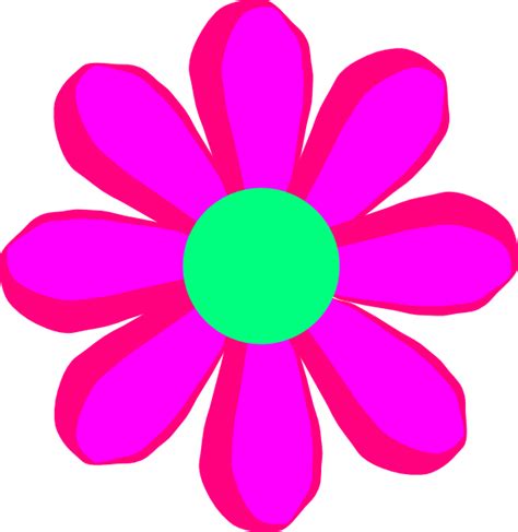 Gambar Flower Pink Clip Art Clker Vector Online Gambar Bunga Cartoon Di Rebanas Rebanas