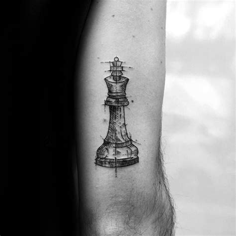 11 king and queen chest and back tattoo. 60 King Chess Piece Tattoo Designs For Men - Powerful Ink ...