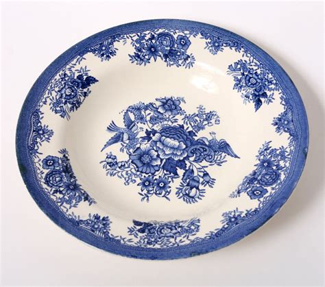 Blue White Plate China Porcelain Norway Egersund Vintage