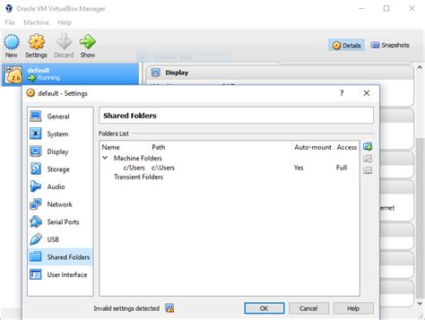 Virtualbox Mounting Shared Folders Inside Docker Machine On Windows