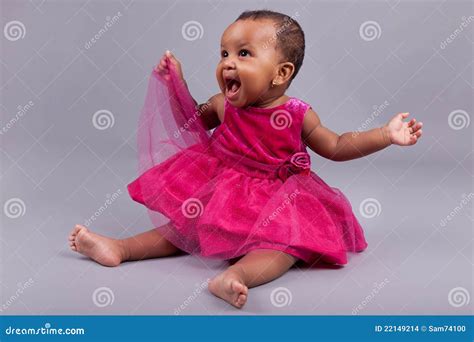 Adorable Little African American Baby Girl Stock Photo Image Of