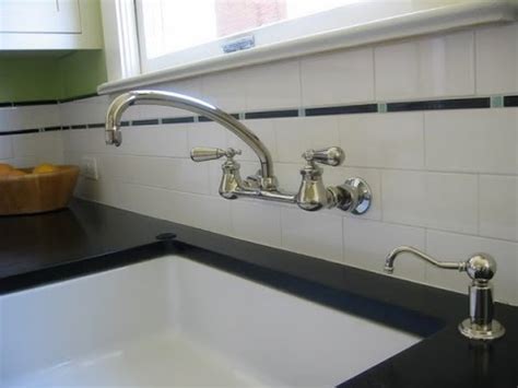 Dual swing joints allow the pot filler to easily fold away. Wall Mount Kitchen Faucet with Sprayer - YouTube