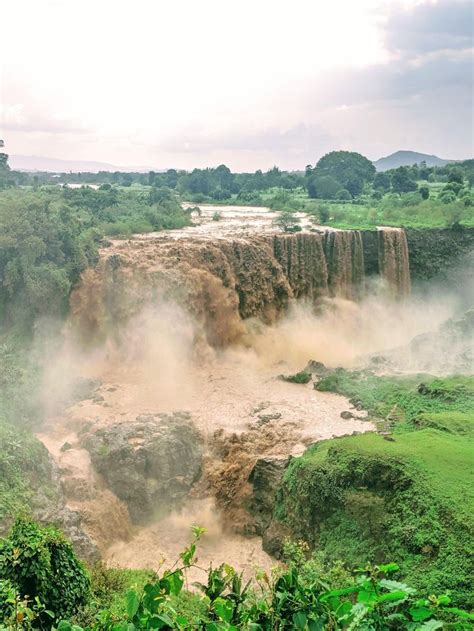 Blue Nile Falls In Bahir Dar Ethiopia During The Rainy Season Last