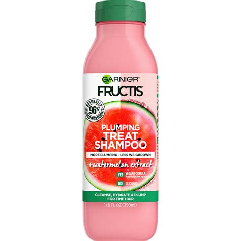 Garnier Fructis Plumping Treat Shampoo Watermelon For Fine Hair 118