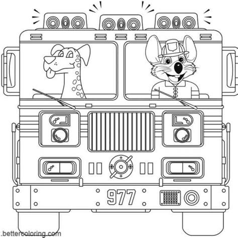 Free Chuck E Cheese Coloring Pages