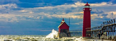 Lake Michigan Lighthouse Map And Circle Tour Wmta