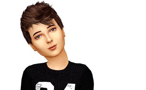 Lana Cc Finds Stealthic Persona Kids Version Sims Hair Sims 4