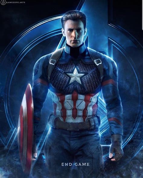 Captain America Endgame Wallpaper Art Superhero Marvel Captain