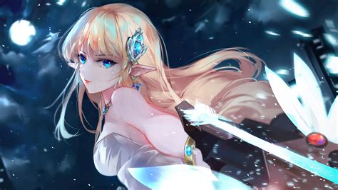 Elf Anime Girl Wallpapers Wallpaper Cave