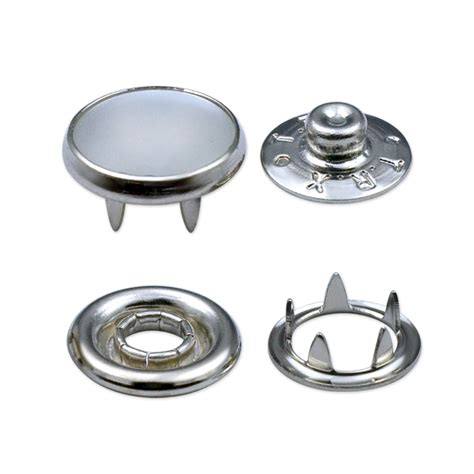 10mm Pearl Snap Fastener Functional Metal Buttons Manufacturer Four
