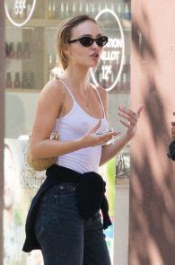 Lily Rose Depp Hard Nipples While Out In Paris Celebrityslips