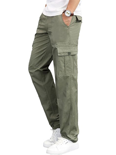 Mens Wading Combat Cargo Work Trousers Army Military Hiking Multi