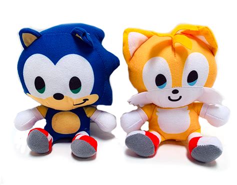 Sonic The Hedgehog 6 Inch Plush Toy Set Of 2 Sonic And Tails