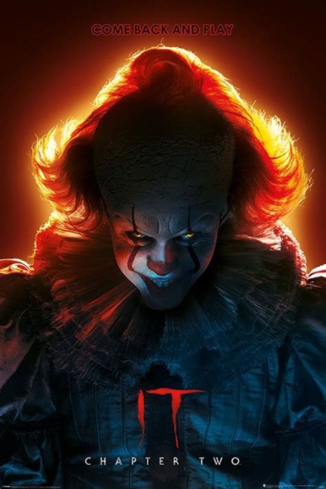 It Chapter Two Come Back And Play Plakat Pennywise Poster Clown