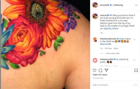 Cardi b's tattoo collection and meanings behind her tattoos1. 'Your Body Is a Work of Art': Cardi B Stuns Fans with ...