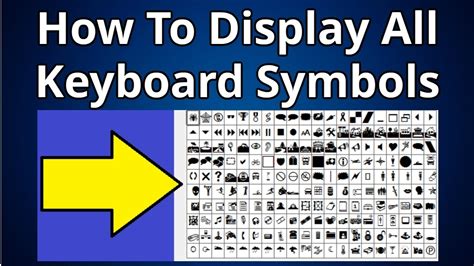 How To Display All Keyboard Symbols Youtube