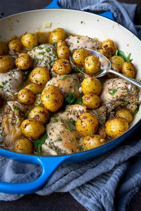 One Pot Braised Chicken And Potatoes Cookin Canuck