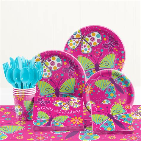 Butterfly Birthday Party Supplies Kit