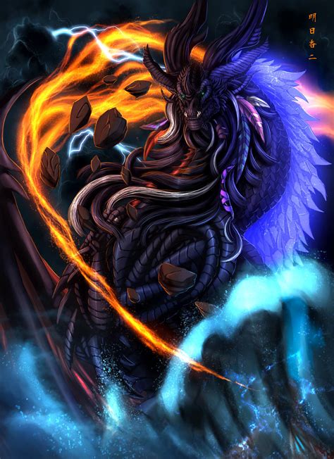 Dragon Of The Elements By Ghostwalker2061 On Deviantart