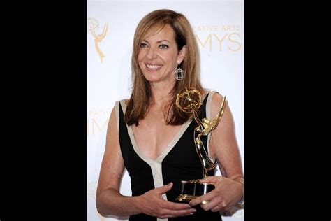 Masters Of Sex Guest Actress Allison Janney Celebrates Her Win At The 2014 Primetime Creative