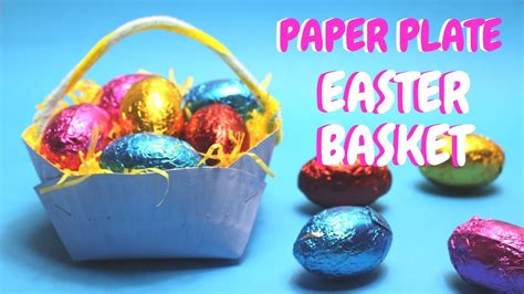 Paper Plate Easter Basket | Easter Crafts for Kids - YouTube