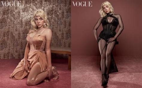 Billie Eilish Tampil Seksi Pakai Lingerie Di Cover Vogue Mirip Marilyn