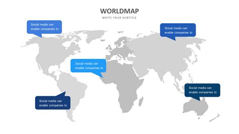 Slide Templates World Map Slide