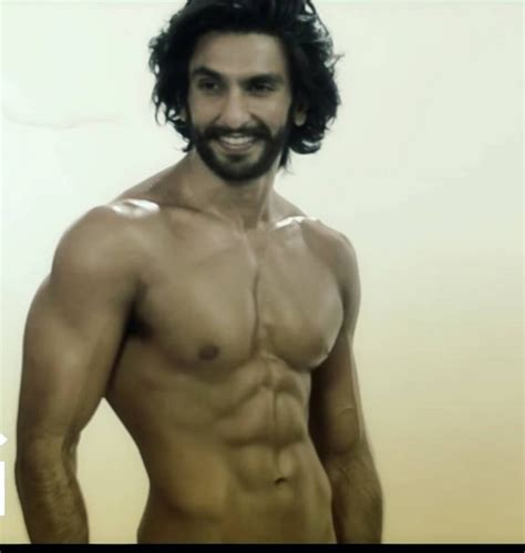 Shirtless Bollywood Men Ranveer Singh In Red Briefs