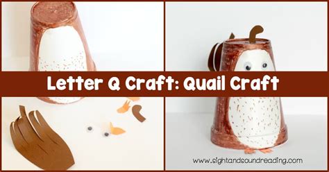 Letter Q Craft Quail Craft Mrs Karles Sight And Sound Reading