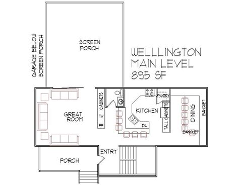 This plan can be customized. 1000 Square Foot Floor Plan 2 Bedroom 2 Bath Architect ...