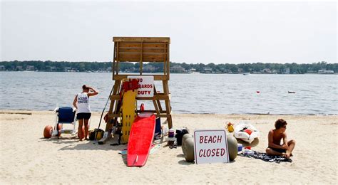 2 n j beaches closed due to unsafe bacterial levels