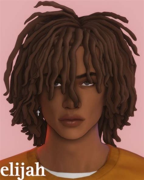Messy Locs Khadijah551 In 2023 Sims Hair Sims 4 Curly Hair Sims 4