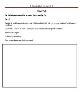 Leap test preparation louisiana | online practice test. LEAP 2025 Week 2 Bell-Ringer by The Originial Math Diva | TpT