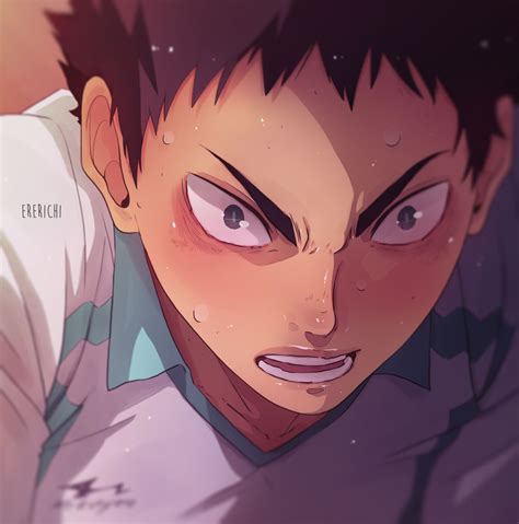 Iwaizumi Hajime Haikyuu Kageyama Iwaoi Haikyuu Fanart Haikyuu Anime