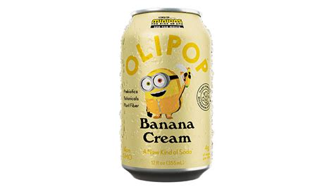 Olipop Limited Edition Banana Cream Flavor Prepared Foods