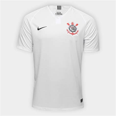 Camisa Corinthians I 1819 Sn° Torcedor Nike Patch Democracia