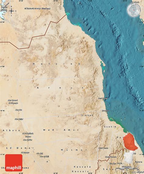 Satellite Map Of Red Sea