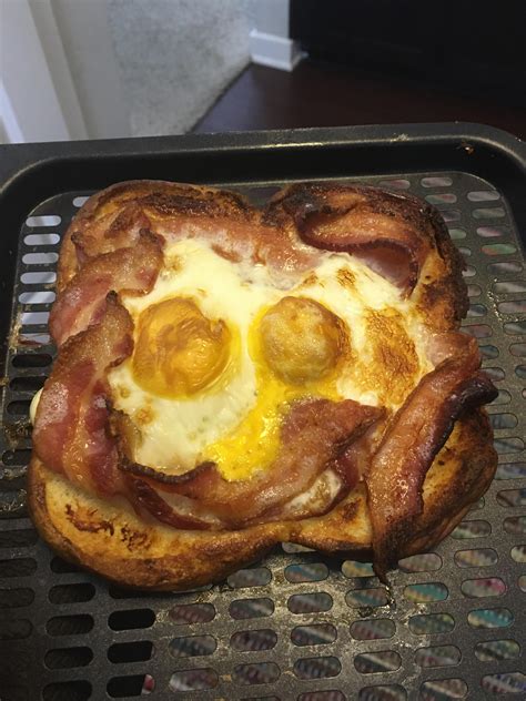 Breakfast Toast Eggsbacon Rairfryer